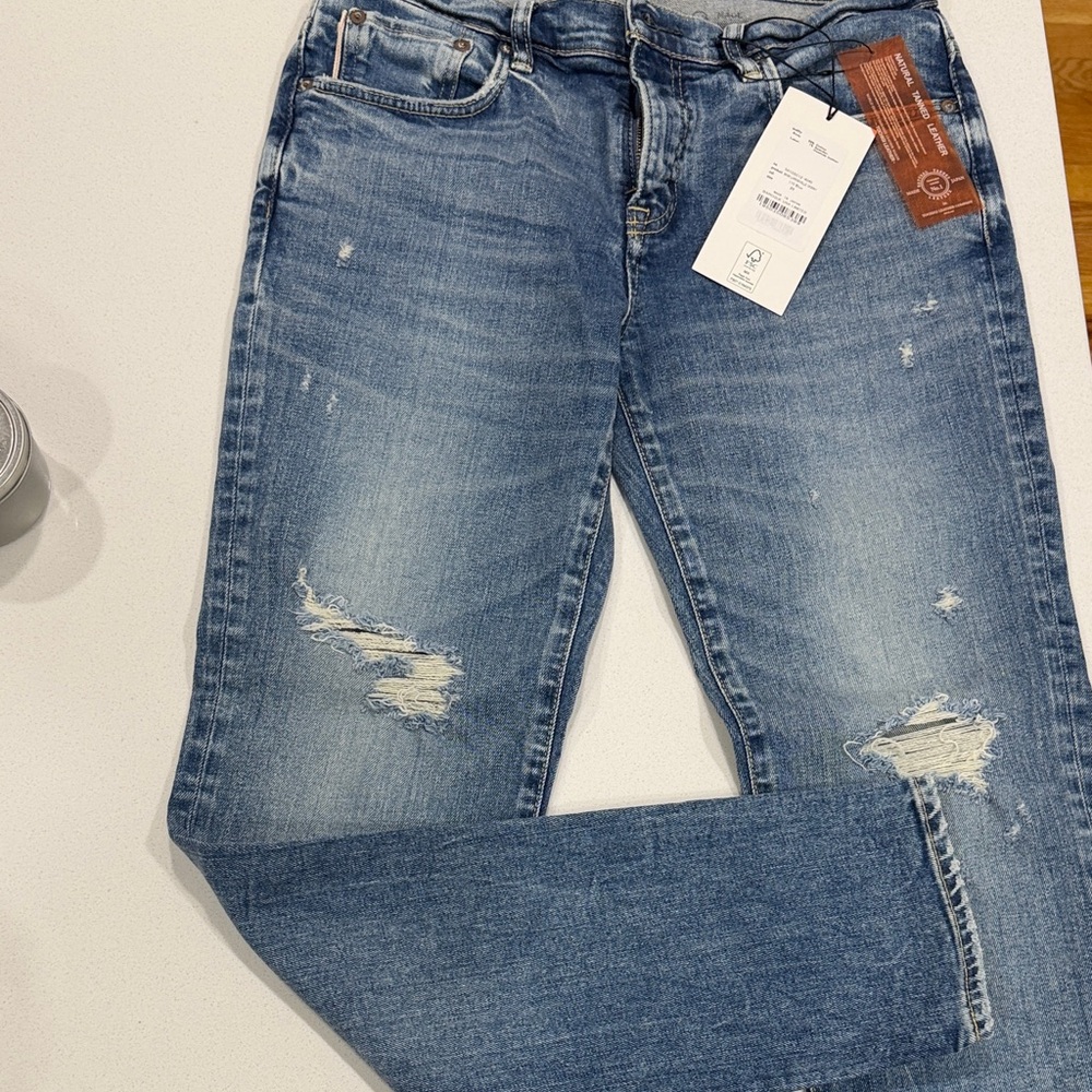 Classic Blue Distressed Skinny Jeans